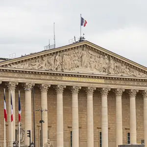 The building of the French National Assembly in Paris, location of the public UAP conference on June 29, 2026.
